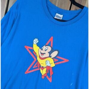 Mighty Mouse Vintage 90s Y2K Cartoon Network Boomerang Comic Graphic Shirt Large